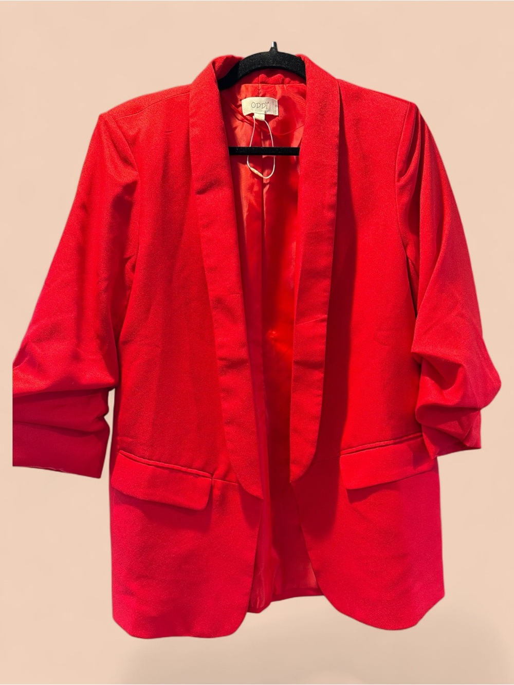 Oddi Women's Red Blazer Jacket Size M